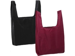 Conjunto de 2 Sacolas de Compras Reutilizáveis, Laváveis, Ecológicas, em Nylon, Dobráveis ​​e Ideais para Uso Diário GOKOCO