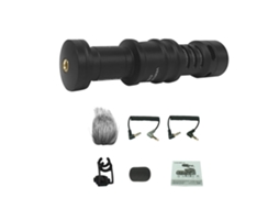 Micrófono Video Comica Cvm-vm10ii Cardioide Dirigido Com Shock-mount Para Smartphone, Gopro, Sony A7, Panasonic Gh E Câmeras Dslr