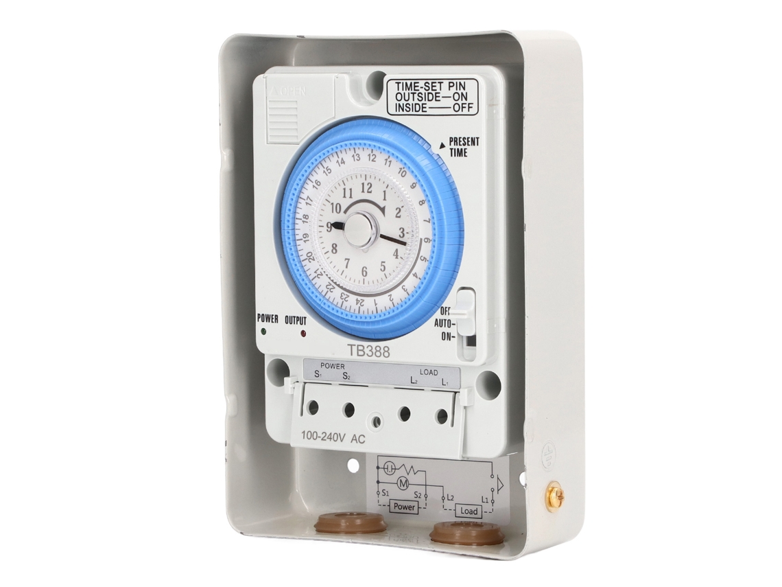 Laxiscreed Interruptor De Tempo Mecânico 24 Horas Para Economia De Energia