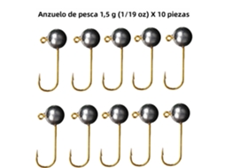 (1,5 G) Pacote Com 10 Anzóis Em Miniatura, Feitos De Aço De Alto Carbono.