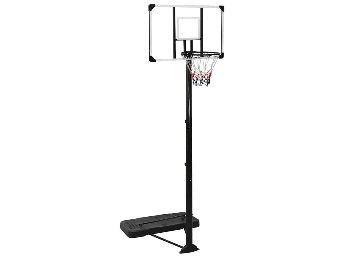 Vidaxl Tabela De Basquetebol 256-361 Cm Policarbonato Transparente