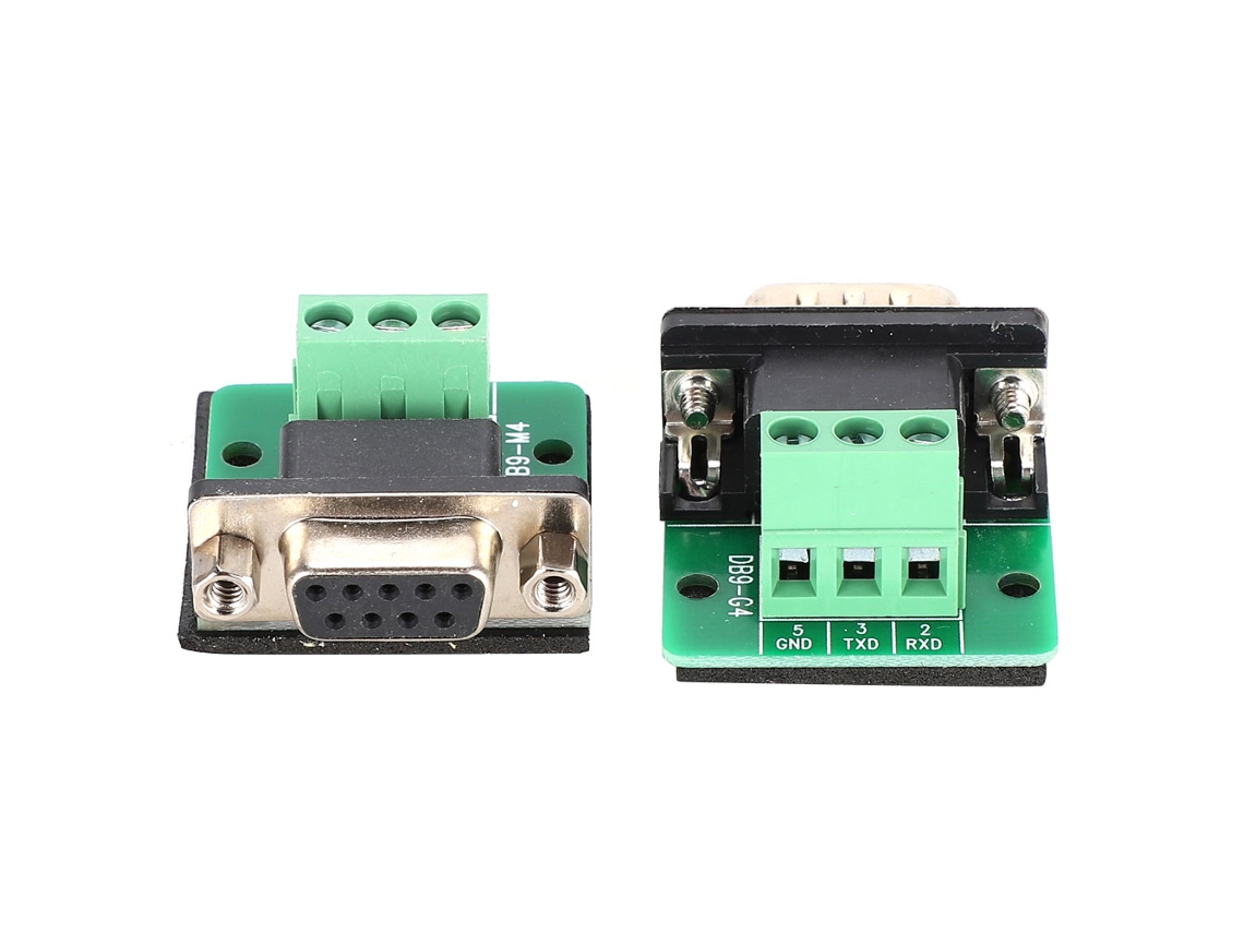 Laxiscreed Adaptador Db9 Com Manguito E Cabeças Macho E Fêmea Para Conexões Seguras