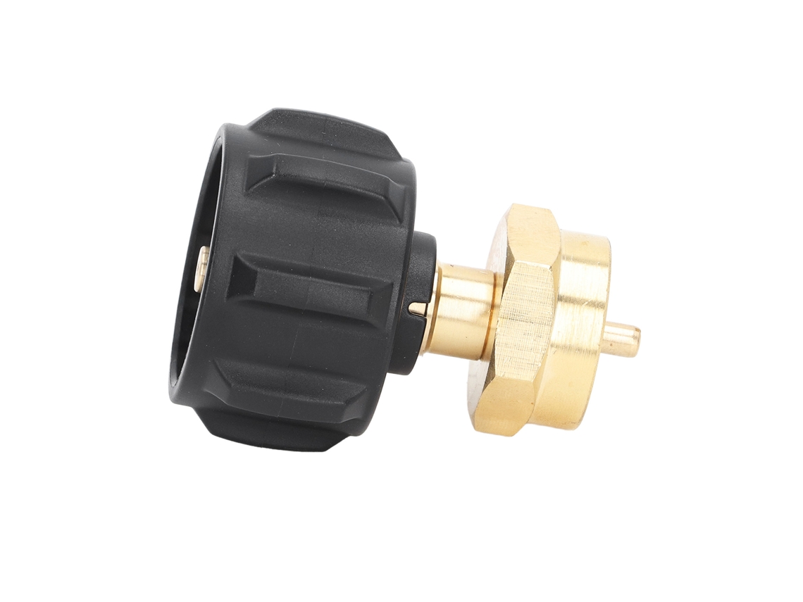 Adaptador De Enchimento De Gás Propano Laxiscreed Com Conexão Em Latão E Ajuste Qcc1