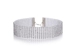 Colar De Clavícula Feminino Strass Total Moda