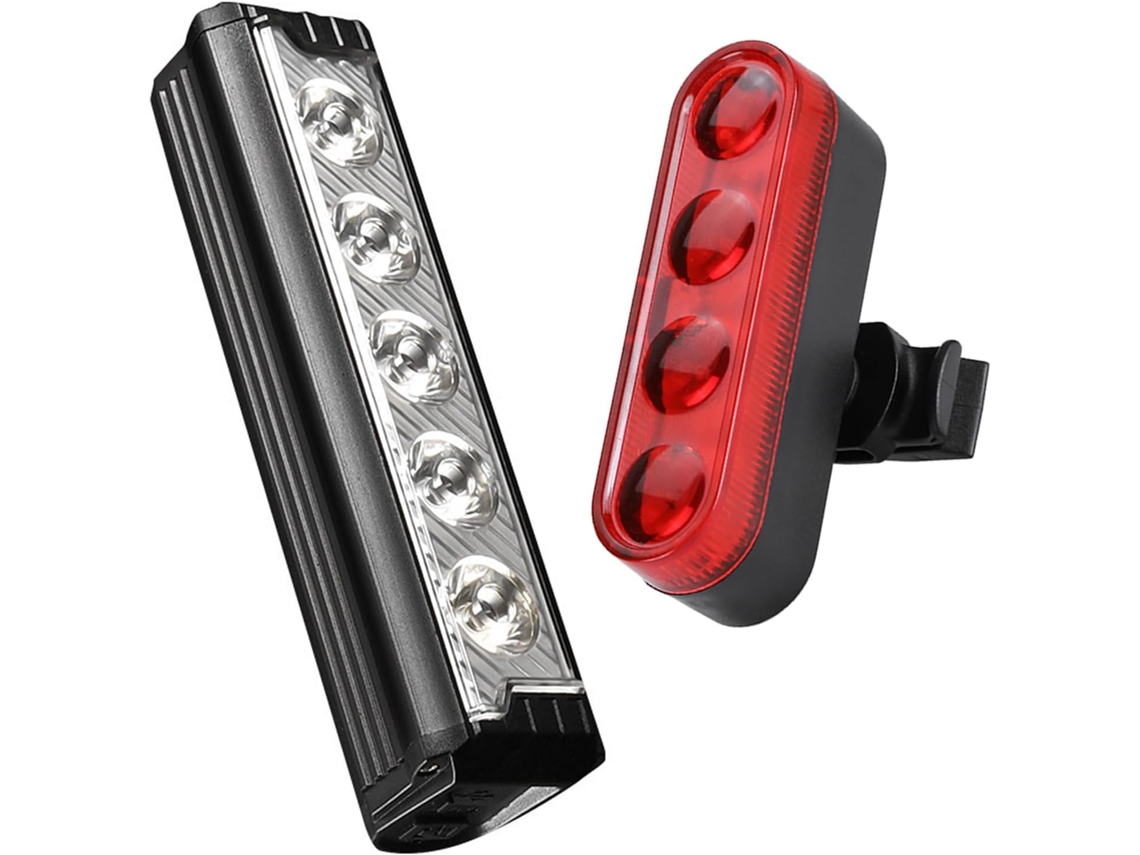 Luzes Para Bicicleta, Farol Dianteiro De 2500lm E Lanterna Traseira
