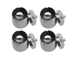 4x Cinto De Lixo Externo Com Tampa Inox Resistente Ao Vento E Chuva Para Cigarros