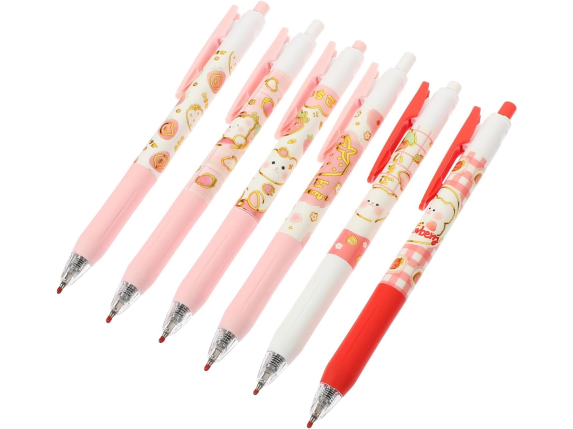 Conjunto De 6 Canetas Em Gel Ciieeo Para Assinaturas E Blocos Notas,