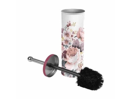 Escova Higiênica Estampada Jayana 37Cm Branca e Rosa Preço Paris DOUCEUR D'INTERIEUR