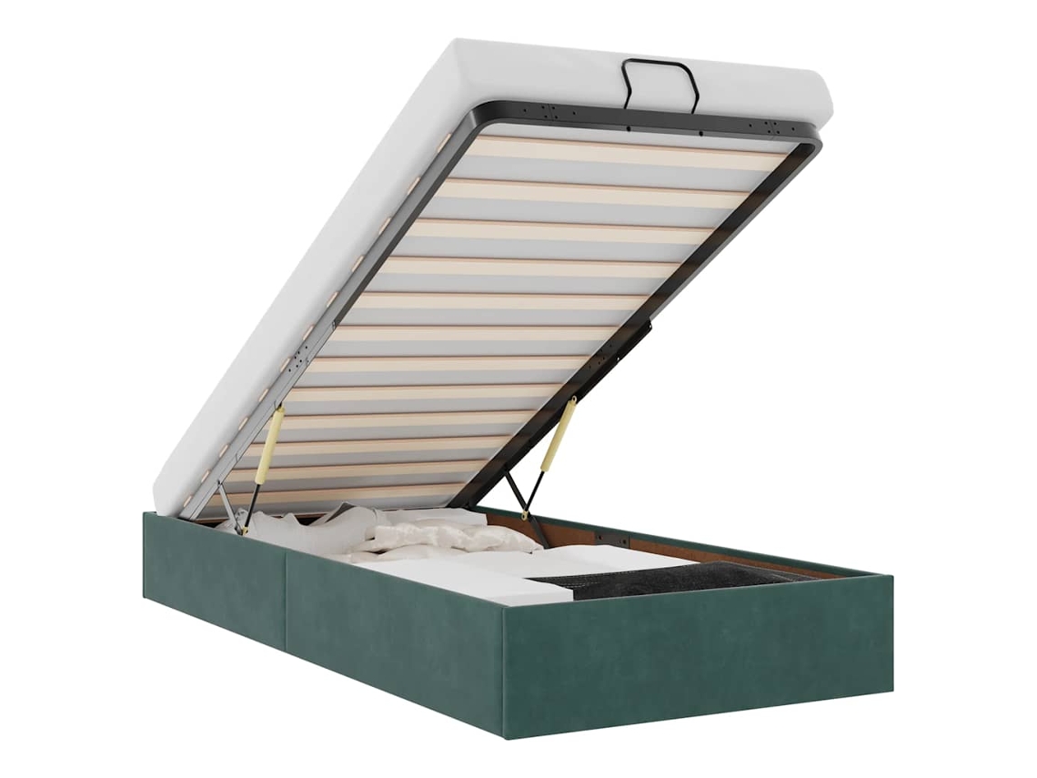 Ottoman Bed, Ottoman Beds Vidaxl Verde Veludo (80 X 200 Cm)