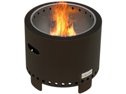 Fire bowl resistente às intempéries, bronze, 45x45x42cm, preto, S/MARCA