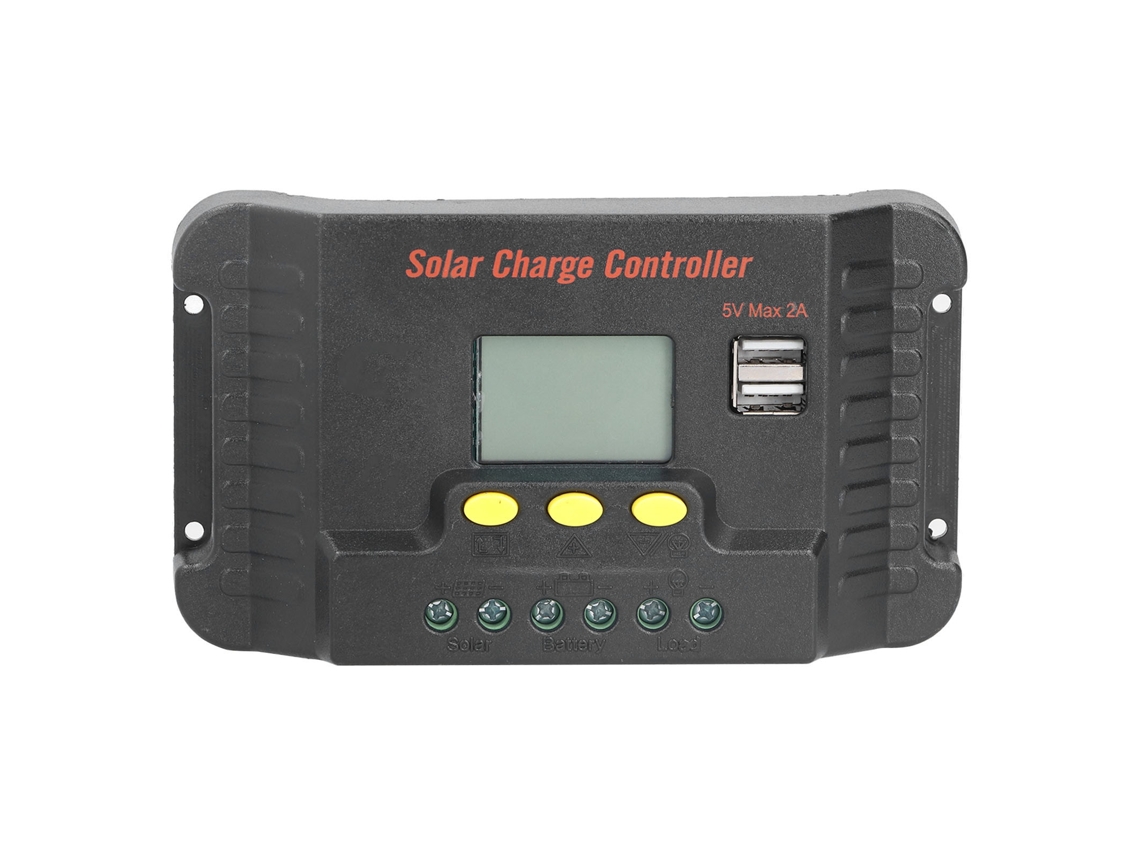 Controlador Solar com Display Lcd e Carregamento Usb 12/24v 30a S/MARCA