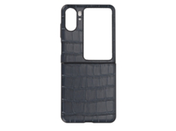 Capa Pasta LAXISCREED Oppo Find N2 Flip Couro Croco