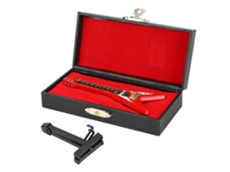 Ornamento de Guitarra Mini V Vermelho 10cm Presente Worten