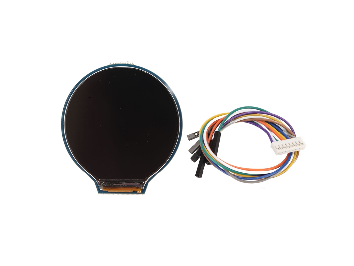 Módulo Lcd Redondo De 1,28 Polegadas Ips 240x240 4 Fios Spi 65k Cores Para Raspi