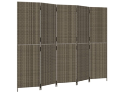 Room Divider, Room Dividers Vidaxl Cinzeto Rattan / Vime (245 X 180 Cm)