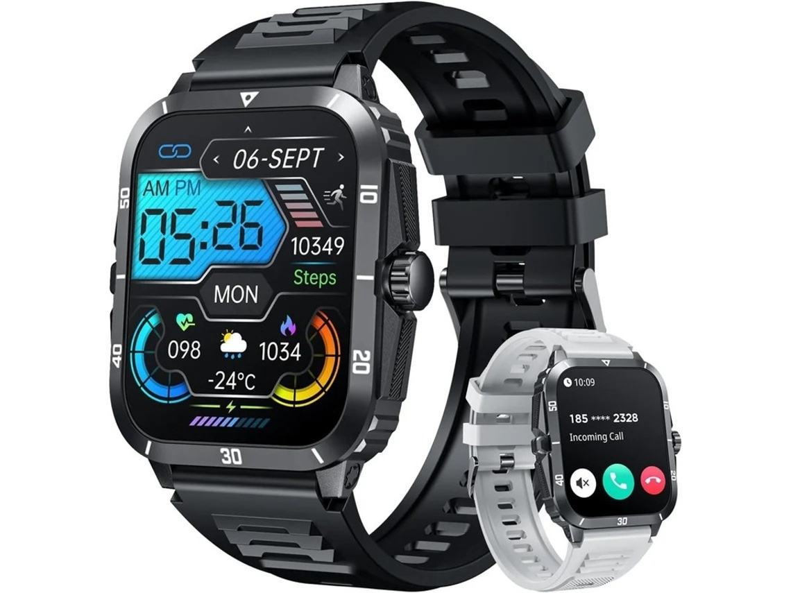 Smartwatch Masculino Com Atendimento De Chamadas Tela Touch 2.0 Polegadas 3 Atm Com Monitor De Som Pedômetro Monitor Bestvite