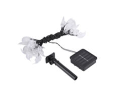 Laxiscreed Tiras De Luz Solar Com 20 Leds Moon Pattern Para Jardim, Casa E Festas
