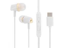 Fones de Ouvido Intra auriculares Ty2 Type c com Microfone para Chamadas EOOCOO