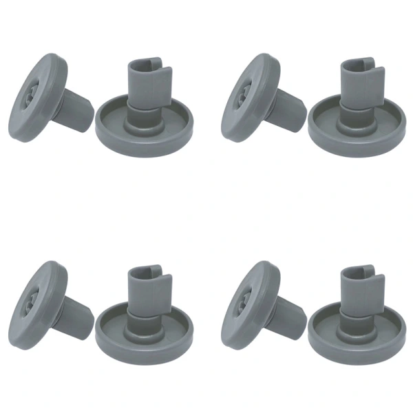 Conjunto de 8 Rodízios AQUAFORGE, compatíveis com Aeg, Privileg, Zanussi, para Cesto de Lava louças