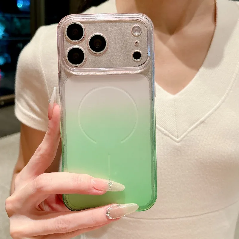 Capa Fosca Para Iphone 13 Pro (rosa-esverdeado), Resistente A Impactos E Impressões Digitais.
