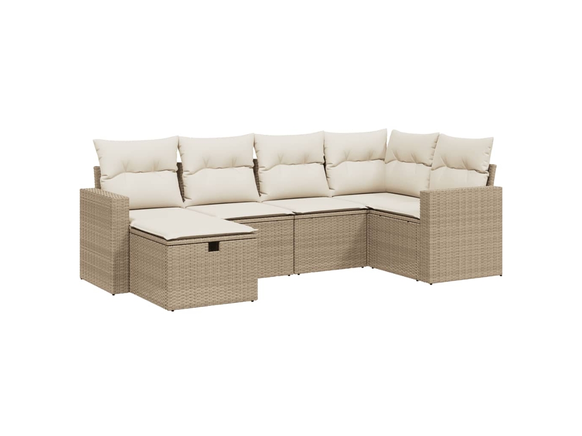 Garden Sofa Set, Garden Sofa Sets Vidaxl Bege Rattan / Vime (n/a)