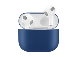 Camada Protetora de Silicone Sólido para Fones de Ouvido Airpods 3 GIECY (Verde Escuro)