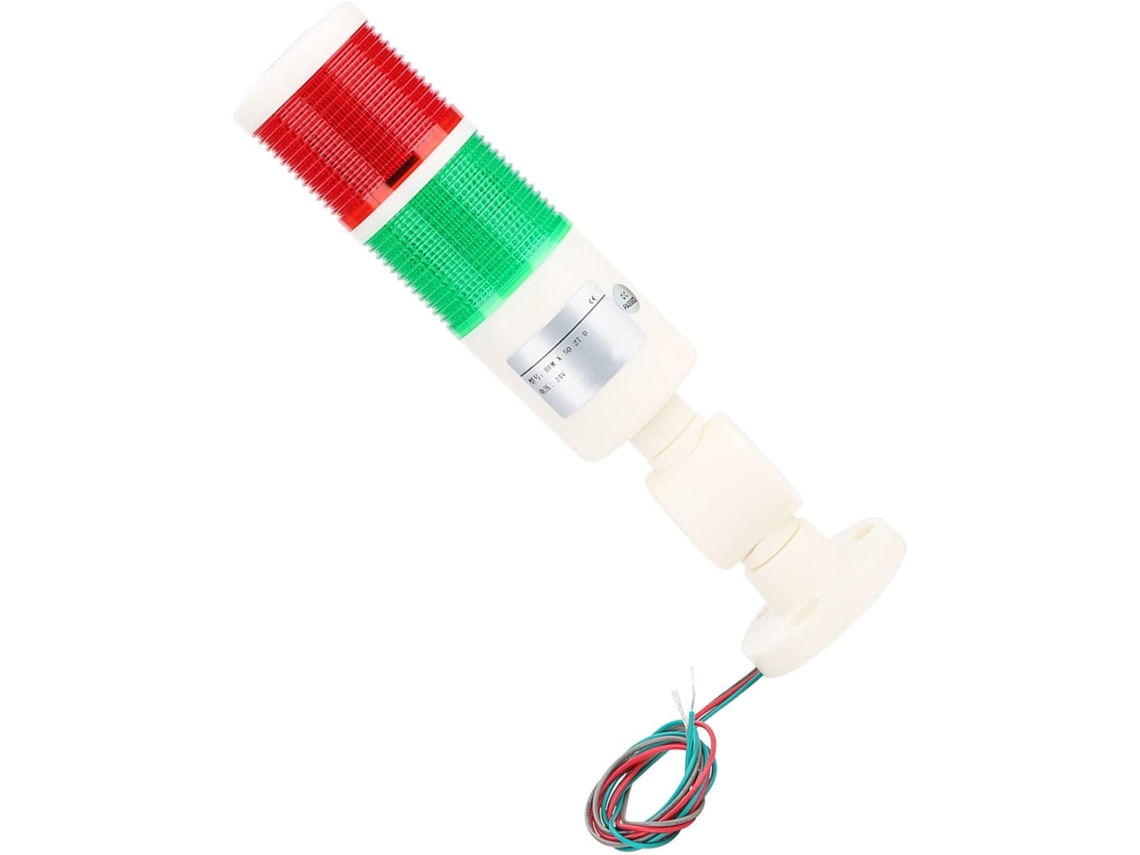 Luz De Advertência Led Bem 50-2t D Aviso 24v Dc Indicador Vermelho E Verde Constante
