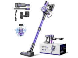 Aspirador de Pó Teendow com Motor Poderoso de 80000RPM, Aspirador de Pó Sem Fio Leve para o Cabelo de Animal de Estimação e Piso Duro