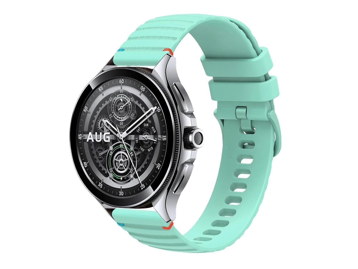 Pulseira De Silicone De 22 Mm Com Costura Ondulada Em Pontos.