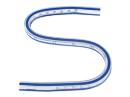Régua Flexível Curva de 30cm para Desenho, Pintura e Design | S/MARCA