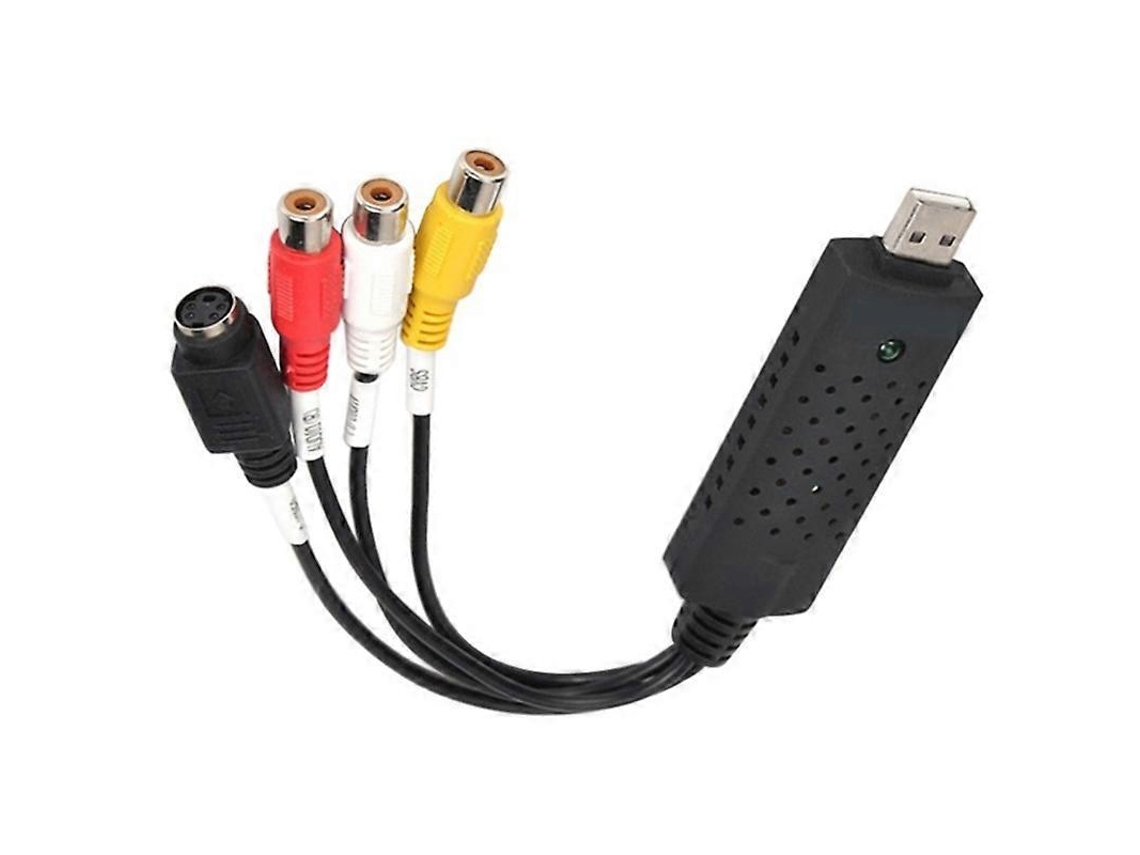 Adaptador De Placa De Captura De Conversor De Áudio E Vídeo Usb 2.0 Vhs Para Dvd Para Pc Para Windows 10 Slowmoose