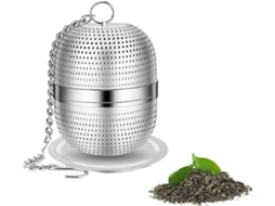 Infusor de Chá de Aço Inoxidável 304 com Malha Ultra Fina e Prato para Gotejamento para Chá, Ervas e Especiarias em Pó