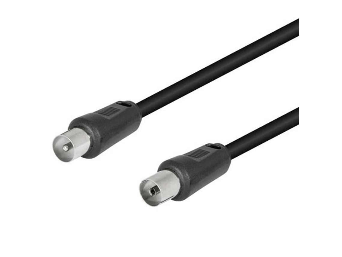 Conexion Antena Negro Recto 9.5mm 2.5m