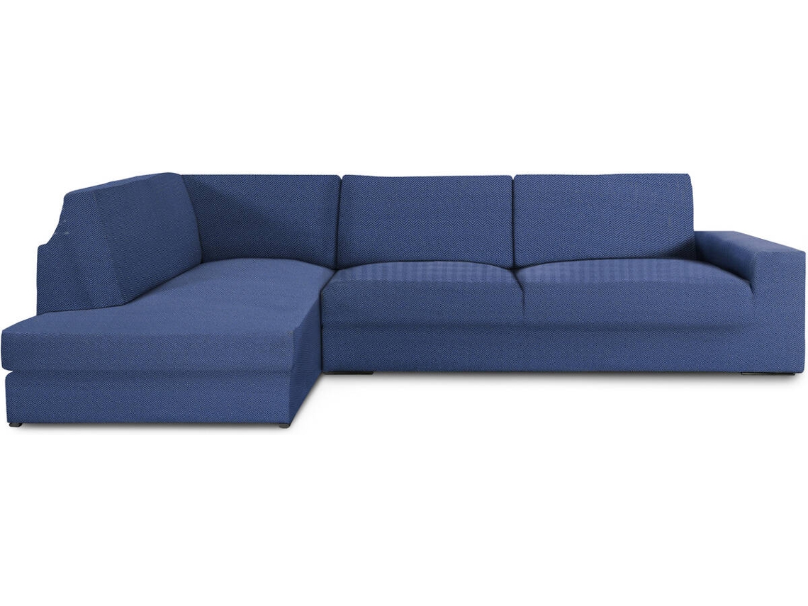 Capa de Chaise Longue de Canto Esquerda EYSA Premium Jaz Tecido Multielástico (500 x 110 x 120 cm - Poliéster e Algodão - Azul)