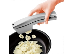 Prensa de Ajo 2 En 1, Cortador Y Triturador de Ajo, Mango Ergonómico, Resistente a La Corrosión, Lavavajillas Seguro