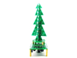 Kit de árvore de Natal musical faça você mesmo com luzes giratórias e núcleos eletrônicos para soldar