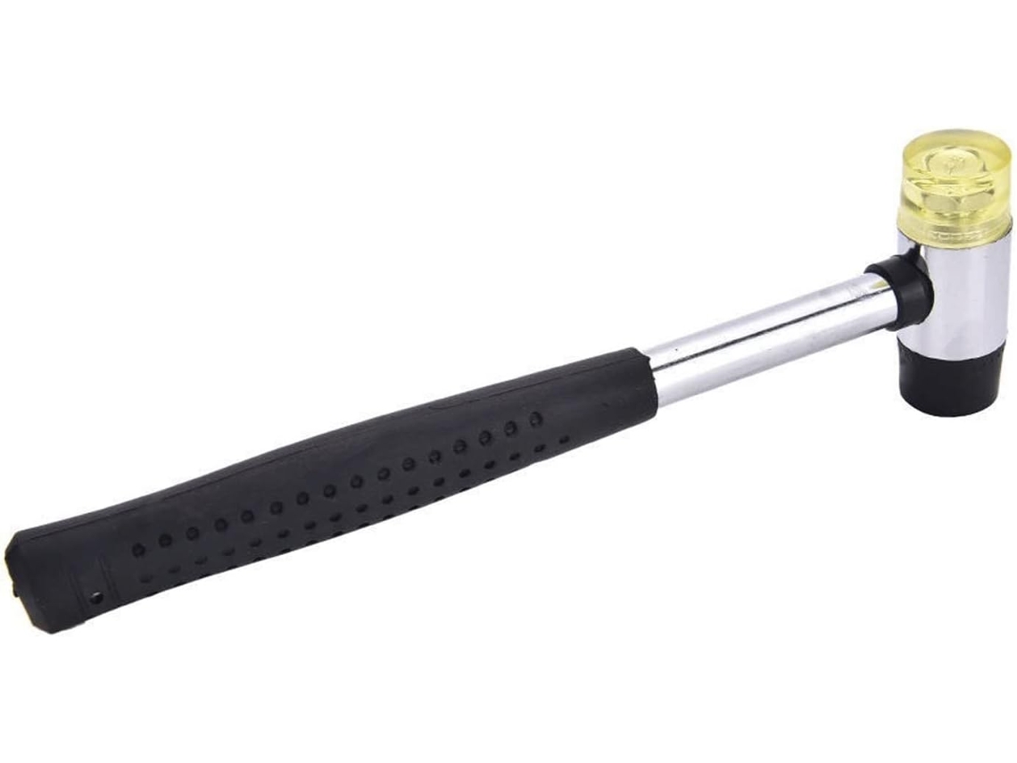 Martelo De Borracha Dupla Face 25 Mm Com Cabeça Nylon, Ferramenta