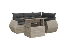 Garden Sofa Set, Garden Sofa Sets Vidaxl Cinzeto Rattan / Vime (n/a)