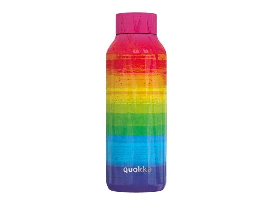 Garrafa Térmica De Aço Inoxidável 510 Ml Quokka Solid Brilvibera (arco Íris)