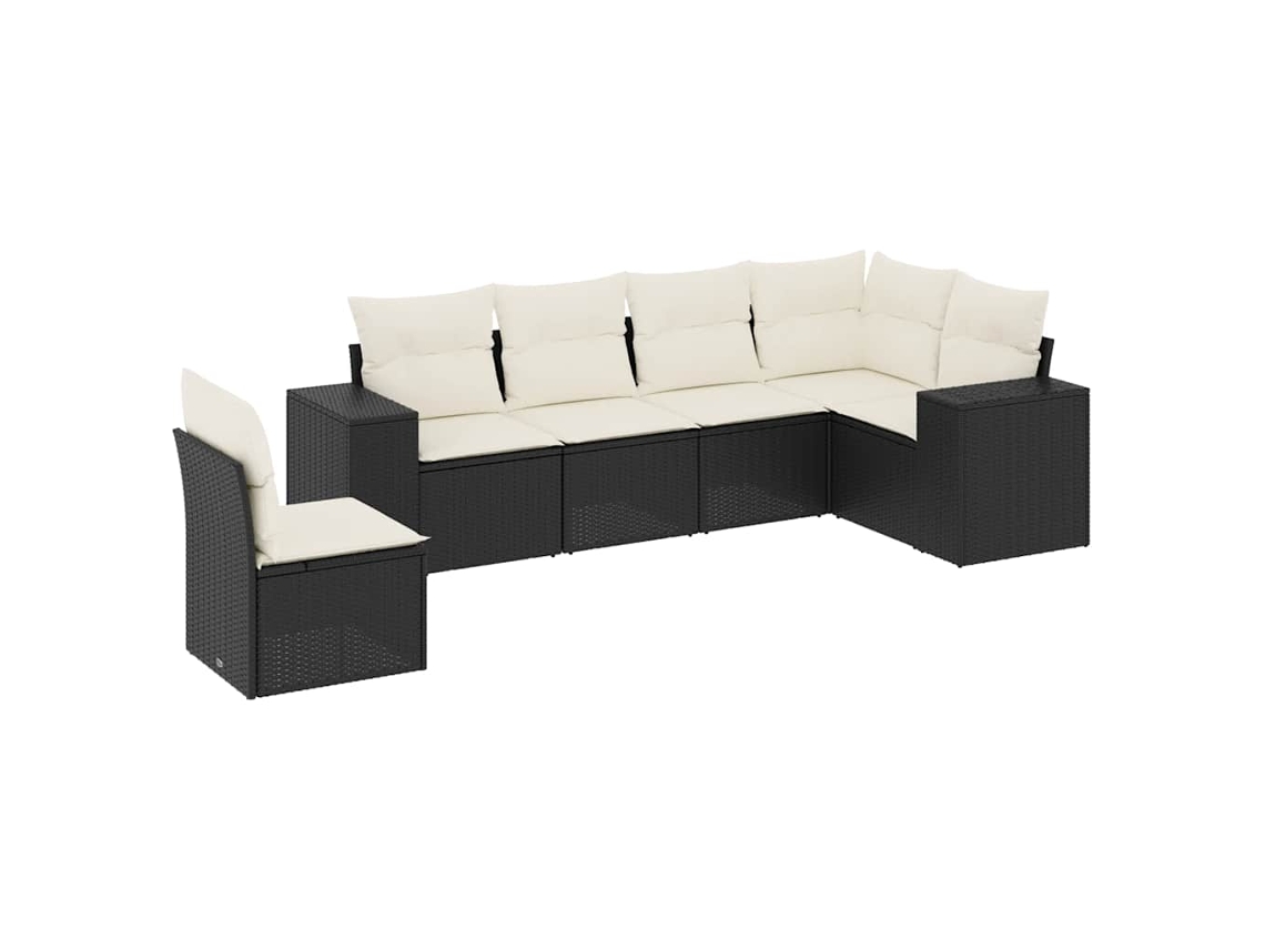 Garden Sofa Set, Garden Sofa Sets Vidaxl Preto Rattan / Vime (n/a)