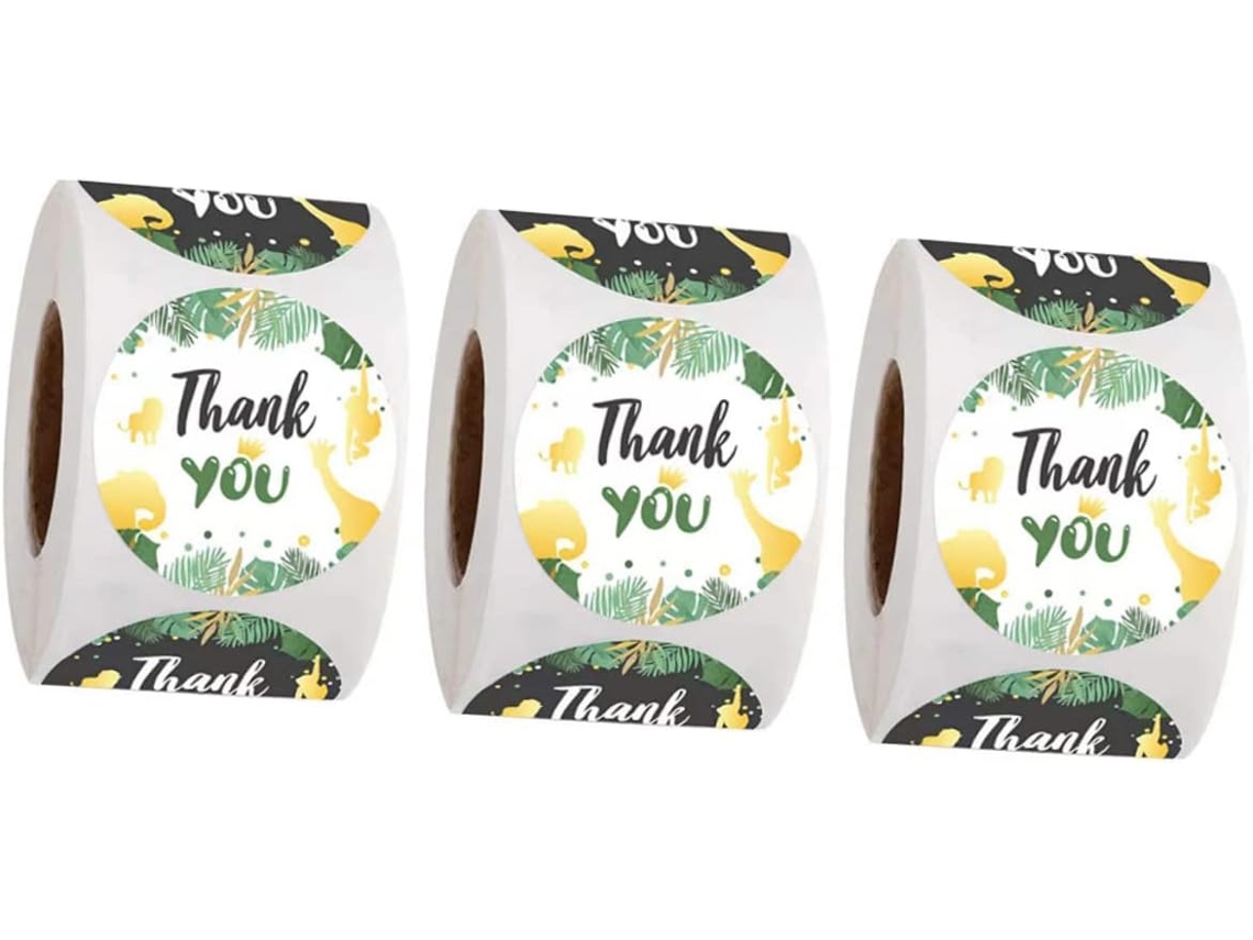 Rolos De Adesivos De Agradecimento Para Decorar Envelopes