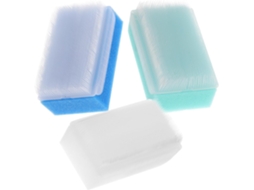 Escova de banho e esponja para shampoo de bebê, conjunto de 3 peças
