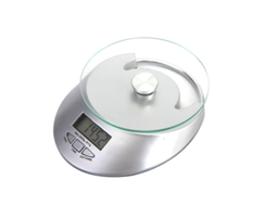Balança De Cozinha Romana Prateada, Com Visor Lcd, Para Alimentos. -aquaforge