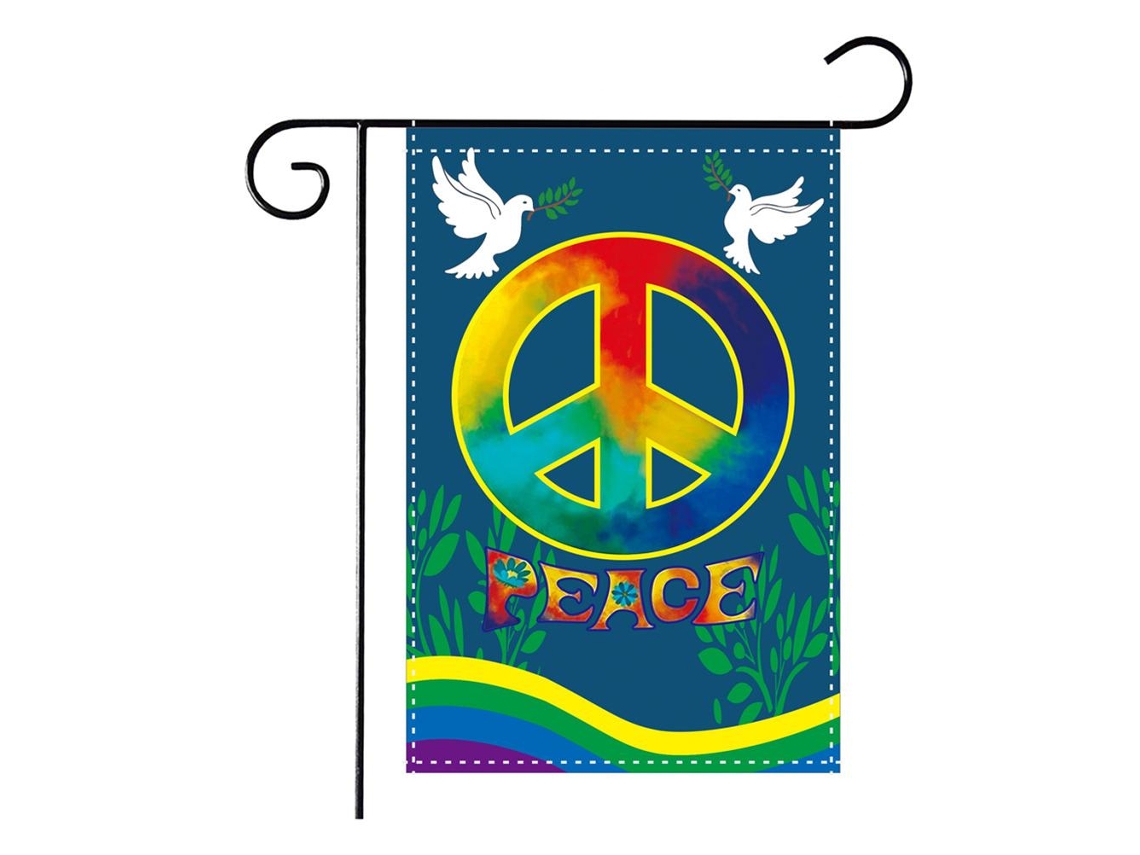 Bandeira Sinal De Paz Jardim Decoração Exterior