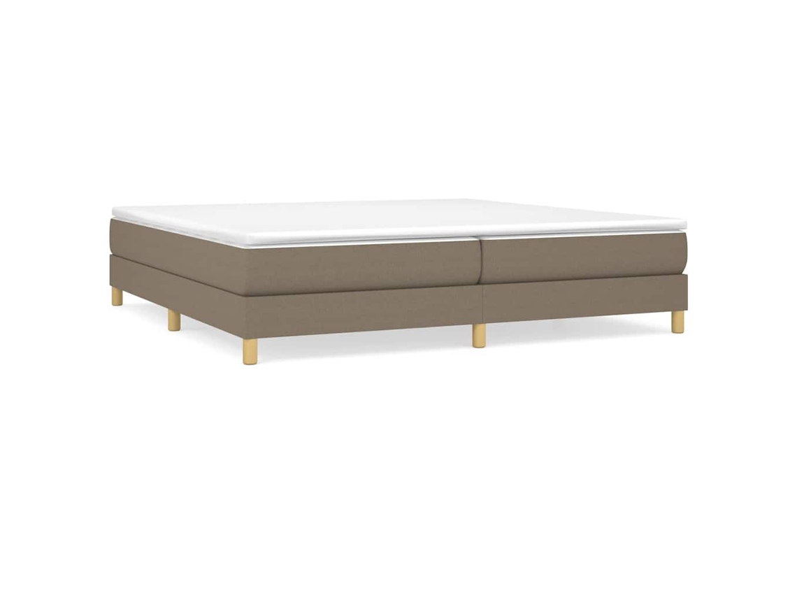 Cama De Molas Ensacadas Vidaxl Marrom-acinzentado Tecido (203 X 200 X 25 Cm)