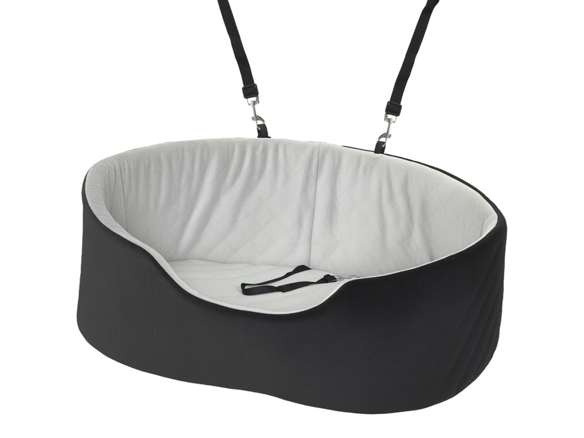 Cadeirinha Com Cinto E Acessório Acolchoada, Cor Preto, 77 X 43 X 28 Cm