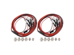 Mali kit de Luzes para Carro Rc Universal com 6 Leds Branco Vermelho Azul para Axial Scx10 Hsp Redcat Hpi