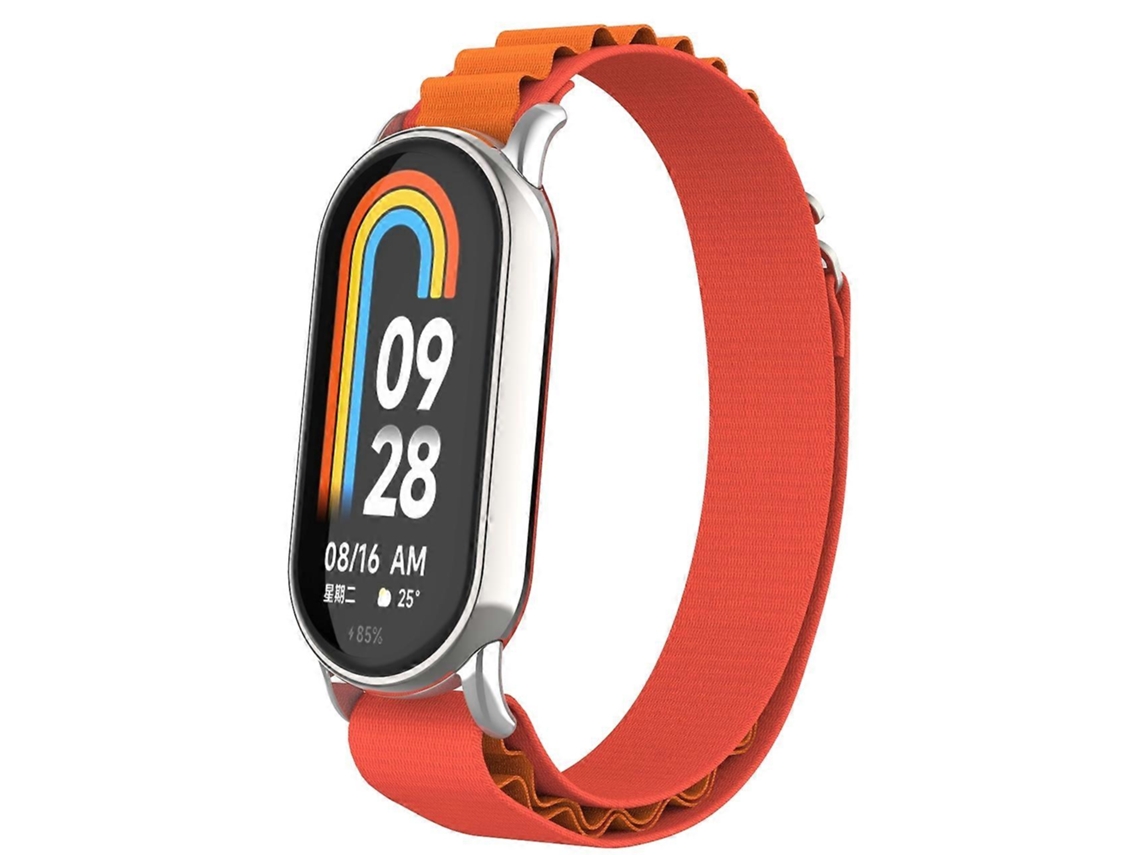 Pulseira De Nylon Com Plugue Metálico Para Xiaomi Mi Band 8