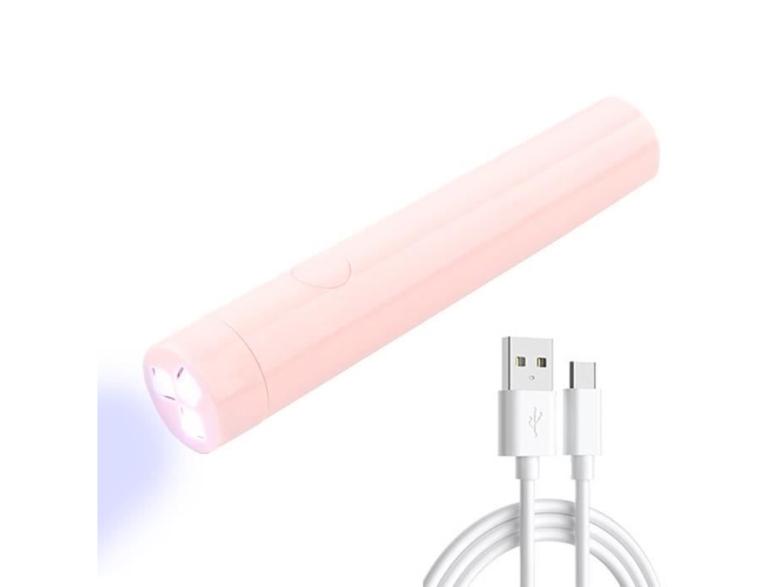 Rosa Lâmpada Led Uv para Unhas Portátil de Secagem Rápida Usb Ferramentas de Fototerapia para Casa Lâmpada Profissional para Unhas Mini Lâmpada Para
