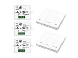 Comando À Distância Para 433mhz Smart Sem Fios Interruptor Rf Self-powered Push Button Wall Panels Luz
